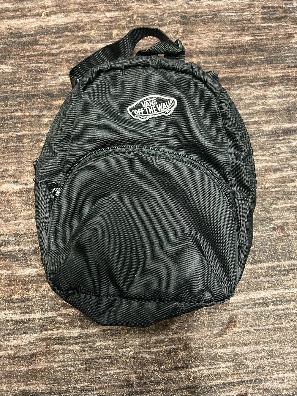 Vans Off The Wall Black Mini Backpack Bag